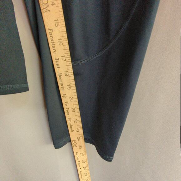 J Jill Fit Performance Leggings Womens Plus 2X Blue 7/8 Curved Seam - Picture 7 of 9